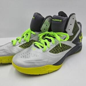 Under Armour Clutch fit Mens 13 Athletic Shoes‎ Black Gold Silver